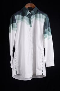 Top Up hill print shirt