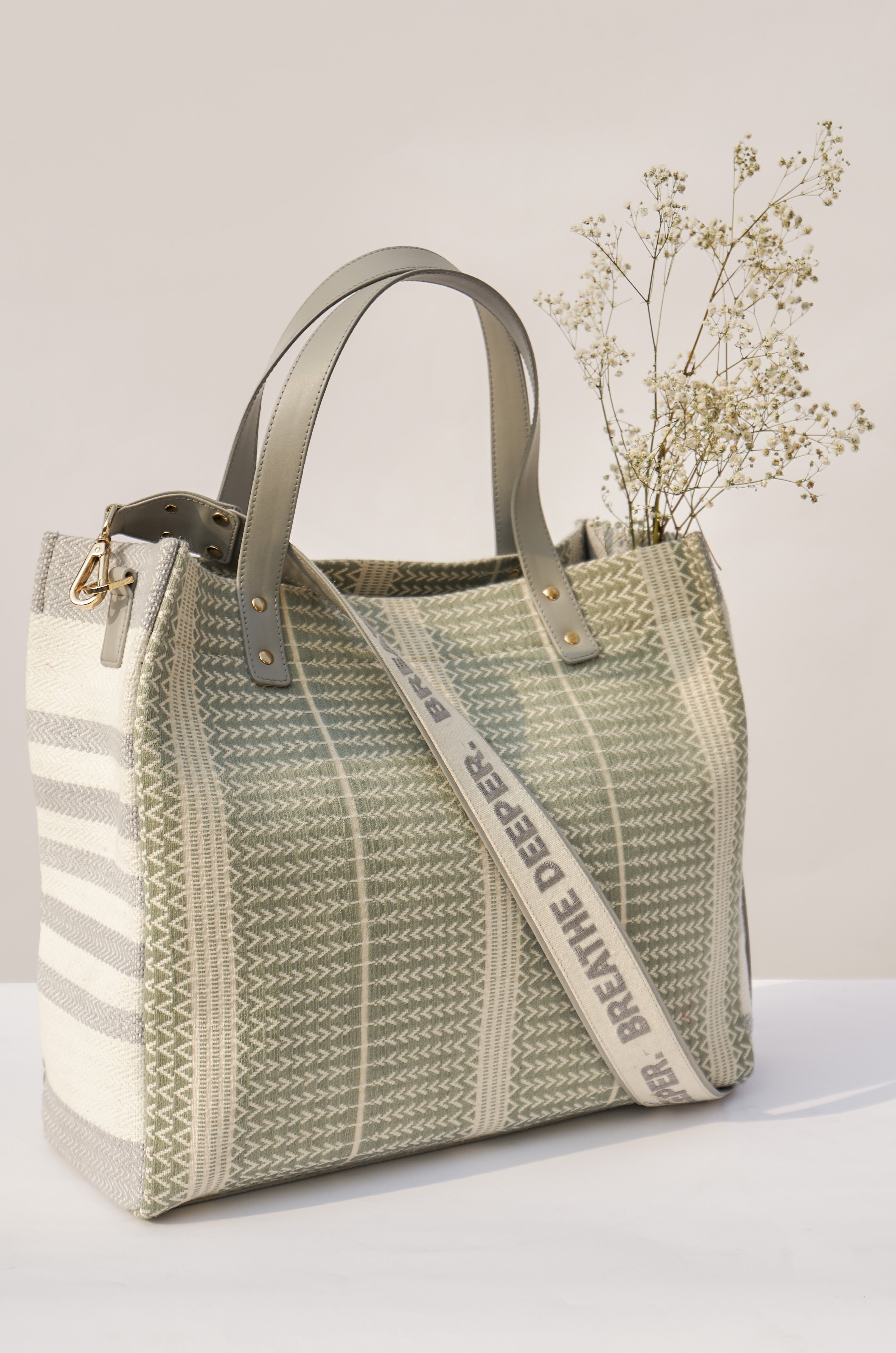 Breathe Deeper Book Tote Bag