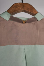 Load image into Gallery viewer, Mint and Beige solid with printed pants Coordinated set

