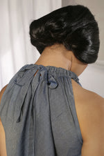 Load image into Gallery viewer, Halter Denim Top
