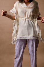 Load image into Gallery viewer, Kaftan Top With Organza Detail
