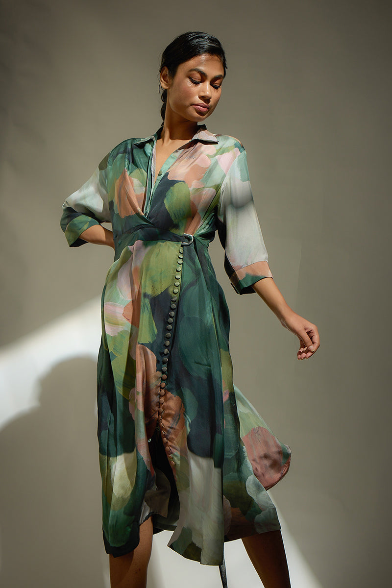 Decked up Paint Print dress