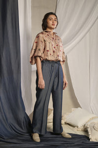 Bishop Sleeve Silk Top