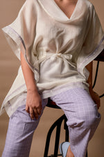 Load image into Gallery viewer, Kaftan Top With Organza Detail
