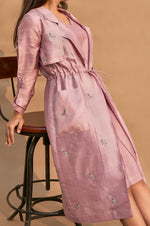 Load image into Gallery viewer, Soft Breath Bird Embroidered Trench
