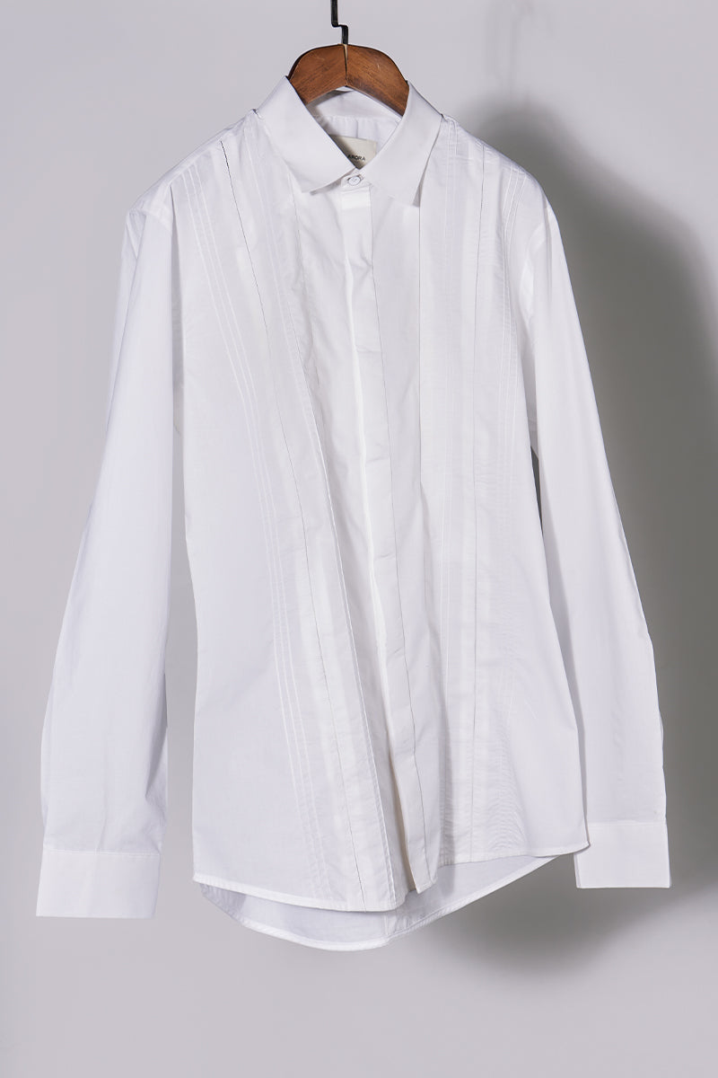 White Jaali detail shirt