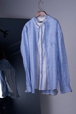Load image into Gallery viewer, Blue checks with stripes shirt
